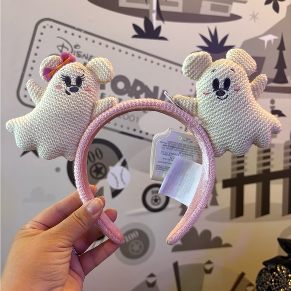Disney Accessories - Disney Ghost Ears - Pink and White 2025 Collection